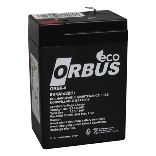 Energy Mustang 6 Volt 4 Amper Kuru Işıldak Aküsü (70x48x101 Mm)
