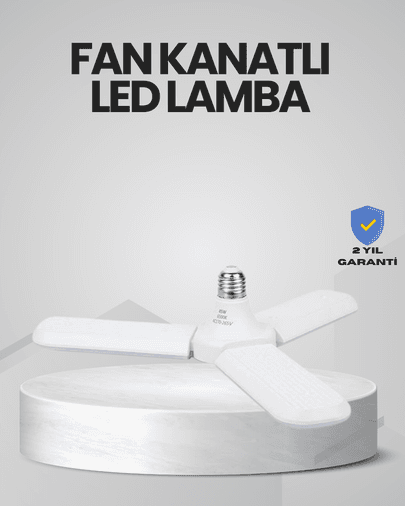Enerji Tasarruflu LED Ampül 60 Watt 4 Kollu Beyaz Işık