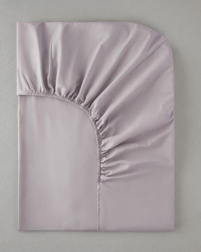 English Home 34999 Novella Premium Pamuk Dokulu Tek Kişilik Lastikli Çarşaf 100X200 Cm Lila