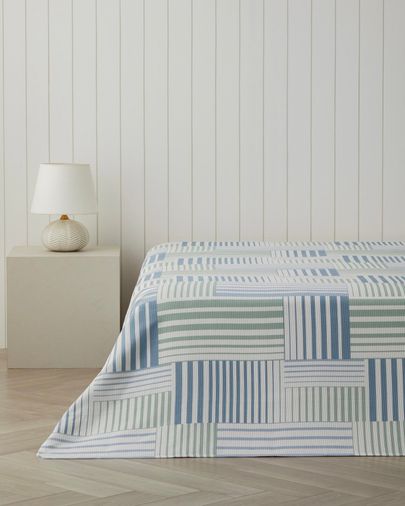English Home 457517810 Aqualis Tek Kişilik Pike 150X220 Cm Mavi