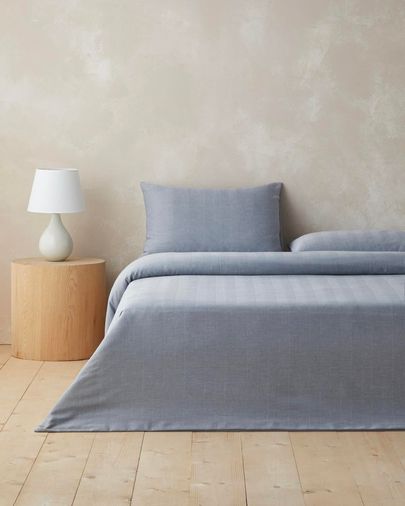 English Home 4809809 Twiluxe  İpliği Boyalı Çift Kişilik Çarşaflı Nevresim Takımı 200X220 Cm Lacivert