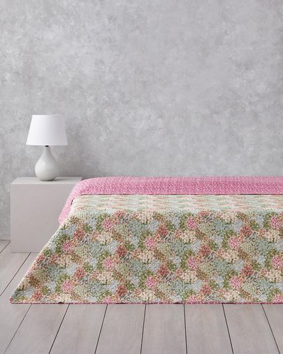 English Home -5-9-999 Blossom Bouquet Çift Kişilik Çok Amaçlı Örtü 200X220 Cm Pembe