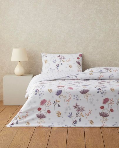 English Home 5460889 Misty Dream Dijital Baskılı Kolay Ütülenir Çarşaflı Tek Kişilik Nevresim Takımı 160X220 Cm Mor