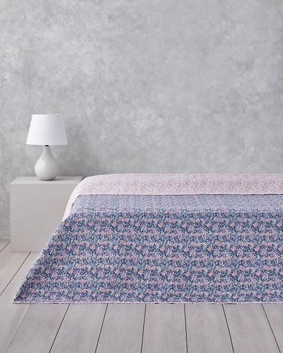 English Home -6-99-99 Floral Cascade Tek Kişilik Çok Amaçlı Örtü 160X220 Cm Pembe