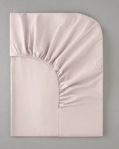 English Home 640878890 Novella Premium Pamuk Dokulu Çift Kişilik Lastikli Çarşaf 160X200 Cm Toz Pembe