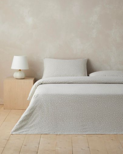 English Home 95970878 Lush Leopard Jakarlı Çift Kişilik Çarşaflı Nevresim Takımı 200X220 Cm Bej