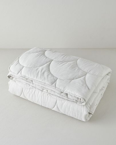 English Home 987079 Fiesta Baskılı Mikrofiber Tek Kişilik Yorgan 155X215 Cm Taş Rengi