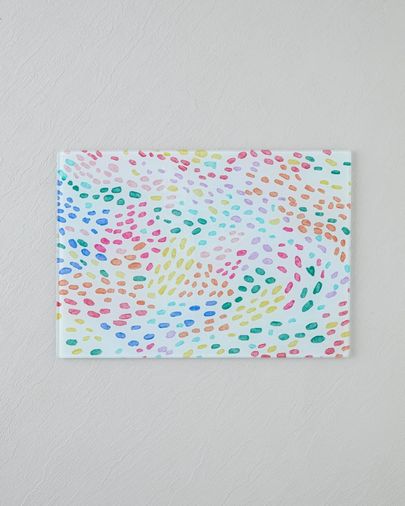 English Home colourful39999 Colourful Joy Cam Kesme Tahtası 25X35 Cm Renkli