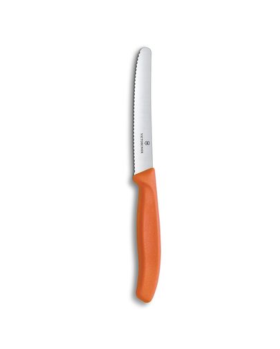 English Home victorinox47999 Victorinox 6.7839.c1 Swiss Classic Paslanmaz Çelik Domates Bıçak 11 Cm Turuncu