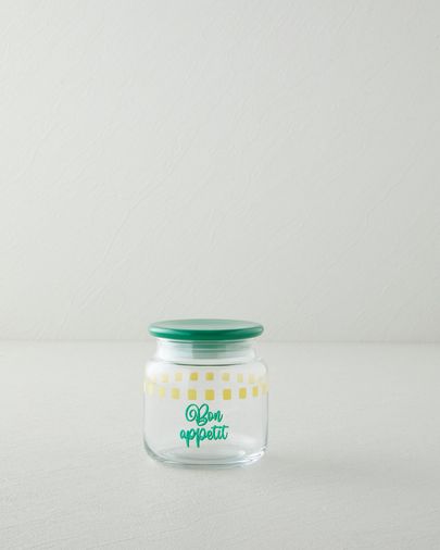 English Home yeşil29999 Bon Appetit Cam Kavanoz 500 Ml Yeşil