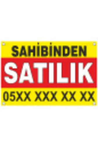 Enmode HPSAF01G Sahibinden Satılık Branda Afiş Pankart 100X300Cm