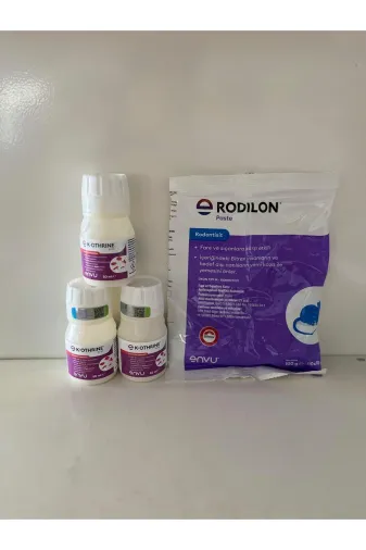 envu 23552352354235 3 Adet K-Othrine Sc 50 Sinek İlacı + Rodilon Paste Fare Yemi 4'lü Avantaj Set