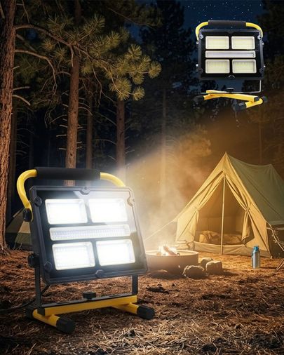Epilons 124301994 Solar Ve Usb Şarjlı Güçlü Led Çalışma Lambası Ayarlanabilir Açılı Kamp Feneri