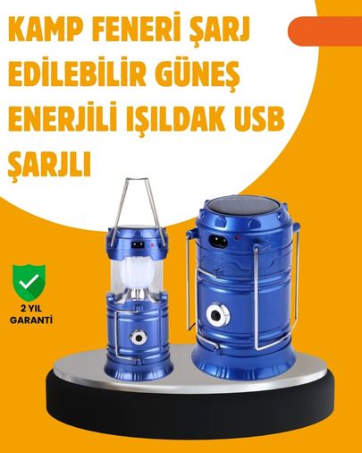 Epilons 96410957 Usb Şarjlı Çok Fonksiyonlu Kamp Feneri Taşınabilir Ve Dayanıklı