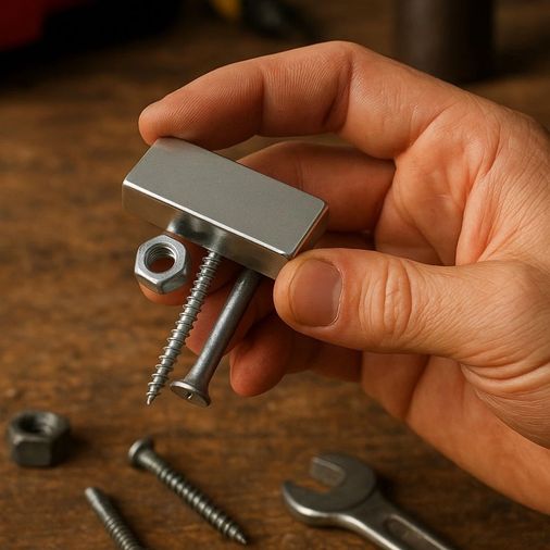 Epilons epo10050 5'li Set: N35 Sınıfı 40X20X5 Mm Köşeli Neodyum Mıknatıs Nikel Kaplama