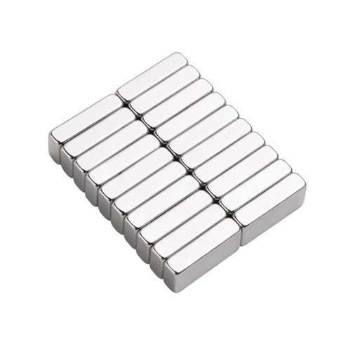 Epilons epo10056 10 Adet 20X10X5 Mm Neodyum Magnet N35 Güçlü Mıknatıs Köşeli Ve Dayanıklı Nikel Kaplama