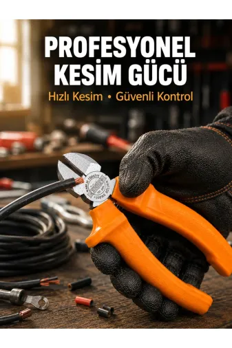 Epilons KAQ-25DYMUCZZEYK161YANKESK-3-ATQ Elektrik Ve Teknik Çalışmalar İçin Profesyonel Dövme Çelik Yan Keski