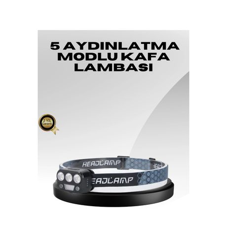 Epilons TRİTHLTUCZZZHS216-2-BLNCCC Usb Şarjlı Led Kafa Lambası 300 Lümen Güç Göstergeli Çok Renkli