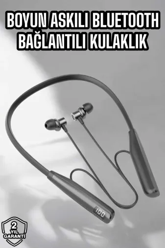Epilons TYC1082620679M25DYMUCZ007 Boyun Bantlı Bluetooth Kulaklık Yüksek Ses Kaliteli 100 Saat Kulaklık