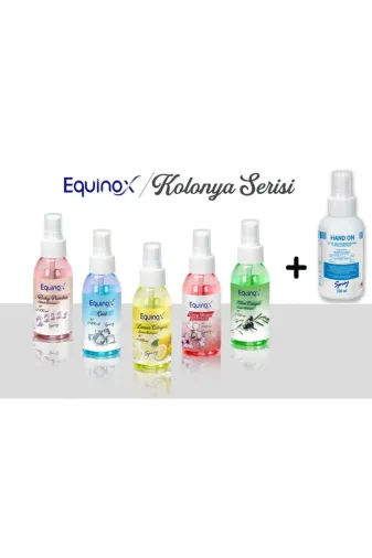 Equinox 8682048608732 Equınox Tanışma Paketi ( Kolonya Serisi 5 Çeşit 100Ml) + Hand On (100 Ml) )
