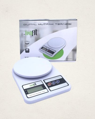 Erdo01ticaret TRİTHLTUCZZZHASSASTARTİ-4-BLNCCC Tf-1010 Dijital Mutfak Tartısı Açık Gri