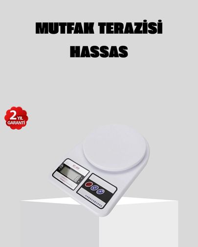 Erdo01ticaret TRİTHLTXUCZZZHASSASTARTI-1-BLNCCC Lcd Ekranlı Hassas Dijital Mutfak Terazisi 5Kg Kapasite, 1G Hassasiyet Açık Gri