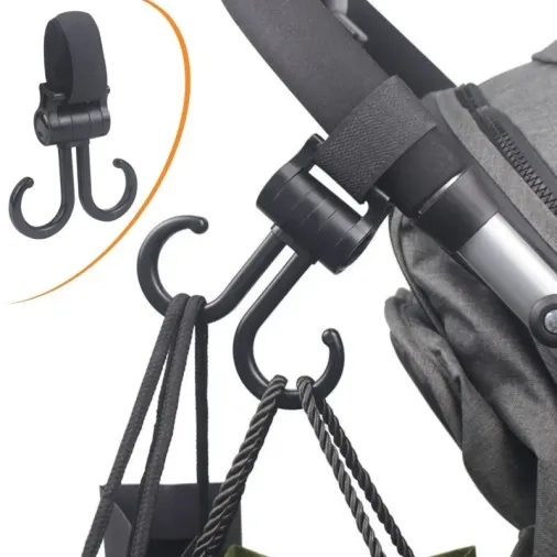 Ergonomik 360 Derece Dönebilen Bebek Arabası Eşya Taşıma Aparatı