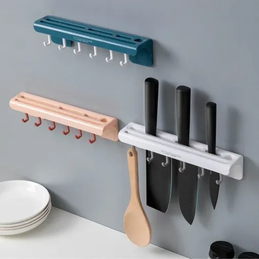 Ergonomik Mutfak Bıçakları için Dayanıklı Organizer Askı