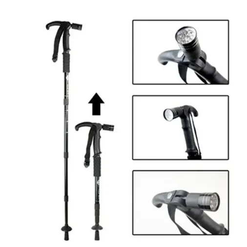 Ergonomik Tasarımlı Işıklı Yürüyüş Bastonu 110 Cm