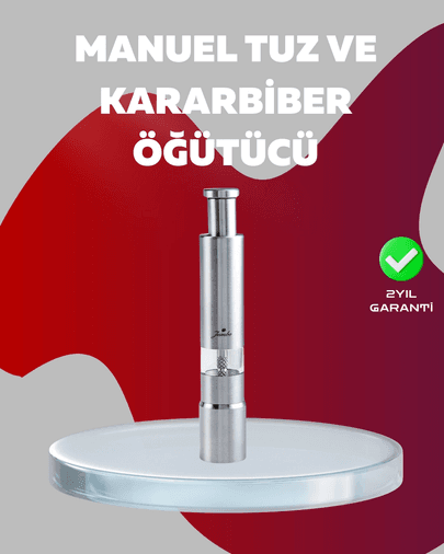 Ergonomik Tasarımlı, Nem Geçirmez Kapaklı Baharat Öğütücü