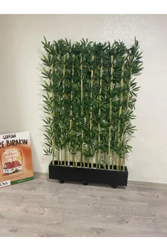 ERHAN FLOWERS spt.165.bmb 70 Cm Siyah Mat Saksıda 15 Adet 165 Cm Bambu Sperator