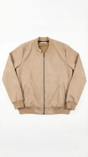 Erkek Scuba Süet Kumaş Bomber Hırka