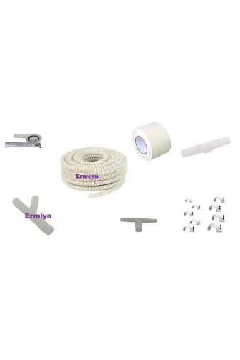 Ermiya 869321478912 Sıcak İller İçin Özel Üretim 10 Mt Klima Hortum Pipo-Bant -Y-Ek-T-Çivi