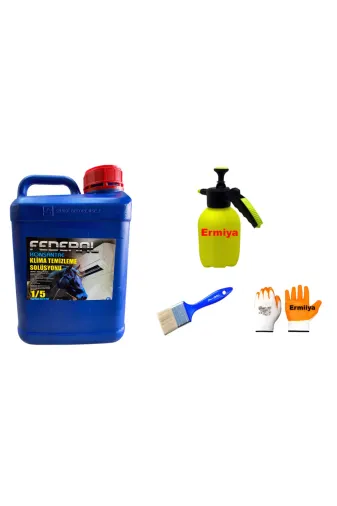 Ermiya 869445874001 5 Lt İlaç Klima Temizleme Seti+2 Lt Pompa Fırça+Eldiven-Set 3
