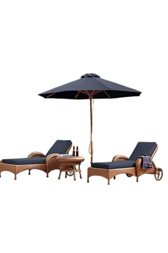 Ermiya 869542548733 2 Adet Kaş Hidayet Koyu Şezlong Minderi 180*55*5M Cm Fermuarlı Yıkanır Silinir