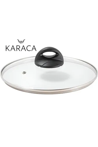 Ermiya 869549599214 Tencere Tava Sahan Için Temperli Z Tipi Cam Kapak 14 Cm