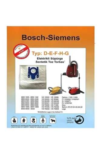 Ermiya 869573339110 Bosch Bgbs4Hyg1 Serie 4 Elektrikli Süpürge 25 Ad Toz Torbası Motor Koruma Filtresi Bedava