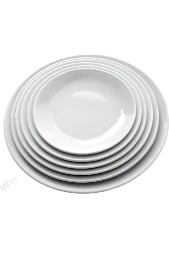 Ermiya 869574231052 6 Ad Serving Slate Merid Arya Beyaz Melamin Servis Tabak Çeşitleri 25 Cm