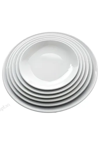 Ermiya 869574231052 6 Ad Serving Slate Merid Arya Beyaz Melamin Servis Tabak Çeşitleri 19 Cm