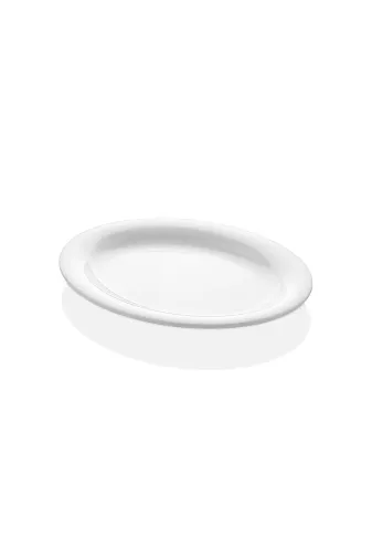 Ermiya 869582955017 32 Cm 8 Adet Beyaz Melamin Oval Salata Kayık Tabak