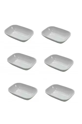 Ermiya 869588295634 Emr Kırılmaz Melamin 6 Lı Orta Boy Kahvaltılık - Meze Tabağı 14 Cm