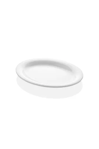Ermiya 869614416987 25 Cm 6 Adet Oval Salata Beyaz Melamin Botanika Termostar Merid Kayık Salata Tabak