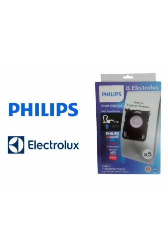 Ermiya 869646106966 Electrolux E201S S-Bag Classic Uzun Performans Kapasiteli Elektrikli Süpürge Toz Torbası 5 Adet