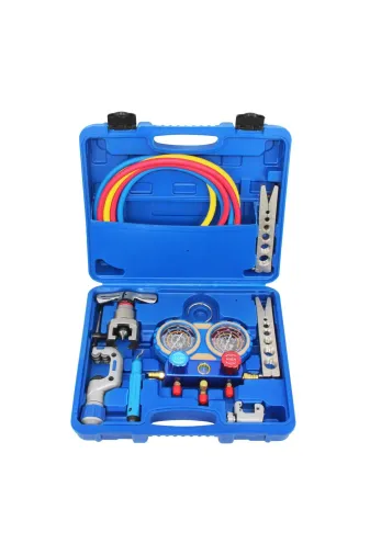 Ermiya 869677777147 Ch-Ct-8A 2Li Manifold Gaz Saati Havşa Takimli (R22-R134-R404-R410) Hortumlu (Kutulu)