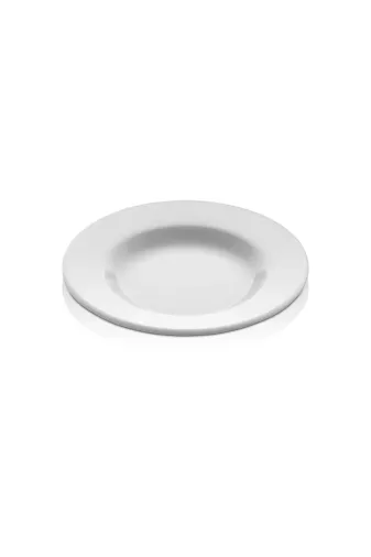 Ermiya 869852000111 24 Adet Sağlam Beyaz Melamin Çukur Yemek Tabağı 21 Cm Ev Lokanta Tipi Porsiyon Sulu Yemek Haşlama Ka
