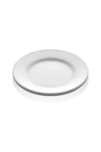 Ermiya 869858787878 25 Cm Polythermo Kırılmaz Melamin Servis Tabak Seti-Bpa İçermez 6'lı Set (Beyaz)