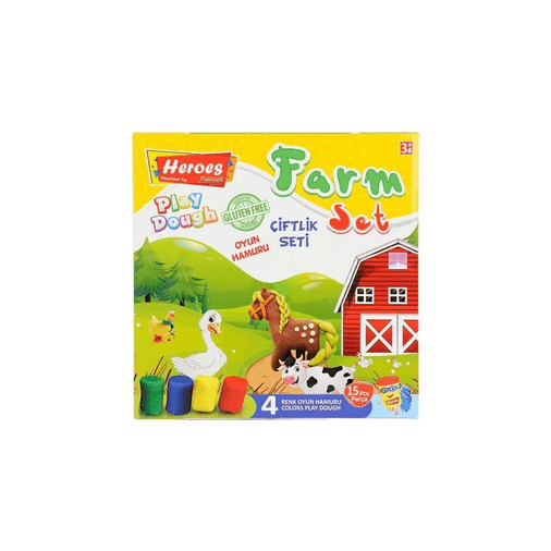 ERN-588 Orta Kutulu Çiftlik Oyun Hamuru Seti - Eren Oyuncak