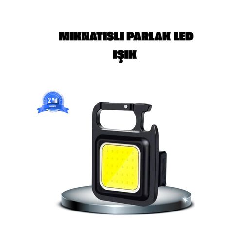 Erturkstore 133352121 Mey İthalat Led Mini Anahtarlık Fener 1000 Lümen Güçlü Işık Ve Usb Type-C Şarjlı