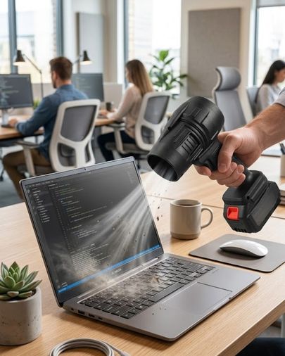 Erturkstore TRİTHLTUCZZZÇİFTBATARYALIHAVAÜFLEME-4-BLNCCC Taşınabilir Şarjlı Üfleme Makinesi Güçlü Hava Akımı Temizlik Cihazı -