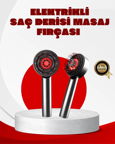 Esansiyel Yağ Hazneli Led Saç Bakım Masaj Tarağı